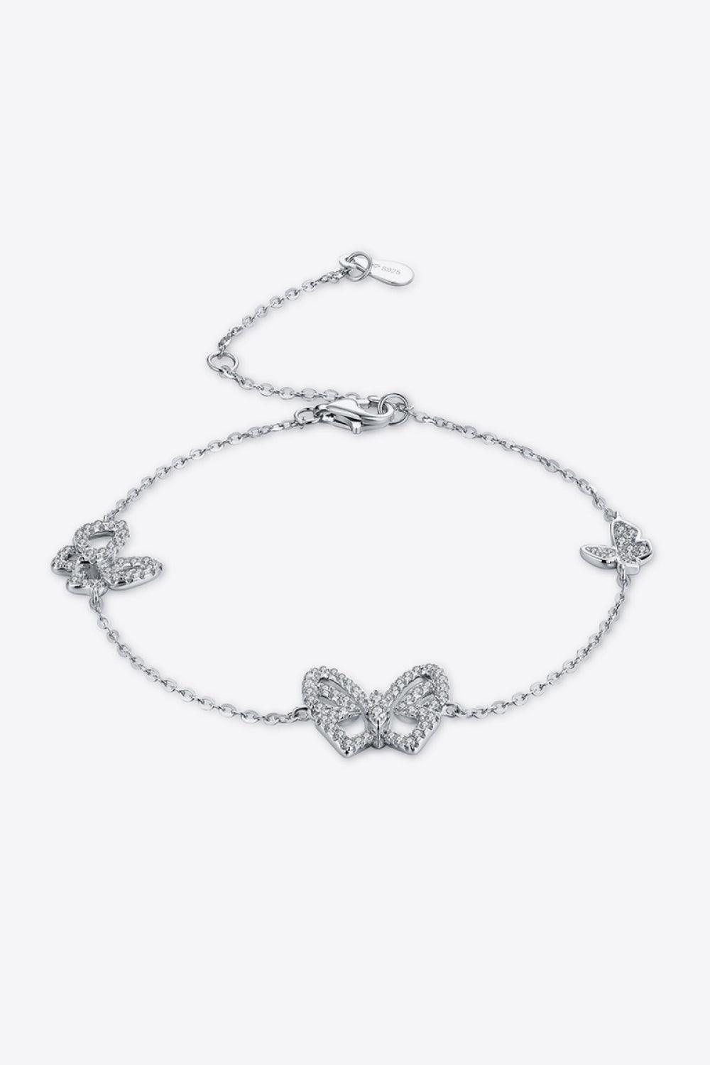 Moissanite Butterfly Shape Bracelet - 808Lush