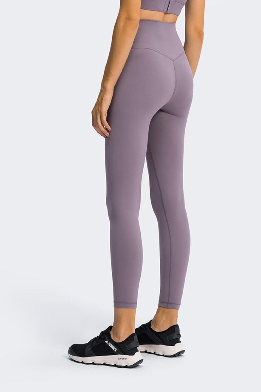 High Rise Ankle Length Yoga Leggings - 808Lush