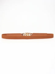 Zinc Alloy Buckle Elastic PU Belt - 808Lush