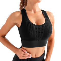 Back Seamless Shockproof Yoga Sports Bra