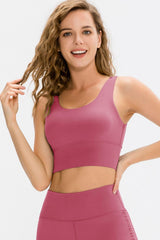 Scoop Neck Long Sports Bra - 808Lush