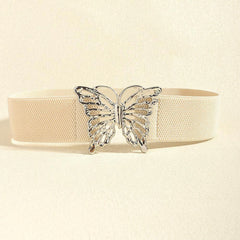 Butterfly Alloy Buckle Elastic Belt - 808Lush