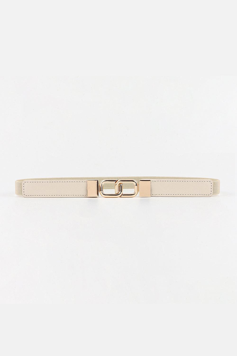 Geometric Double Buckle Elastic Belt - 808Lush