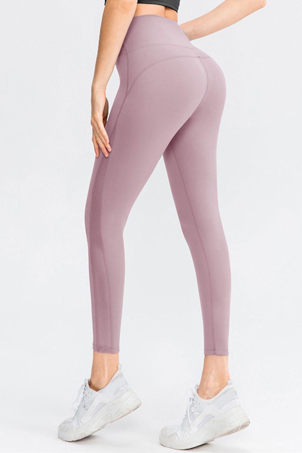 Wide Waistband Slim Fit Long Sports Pants - 808Lush