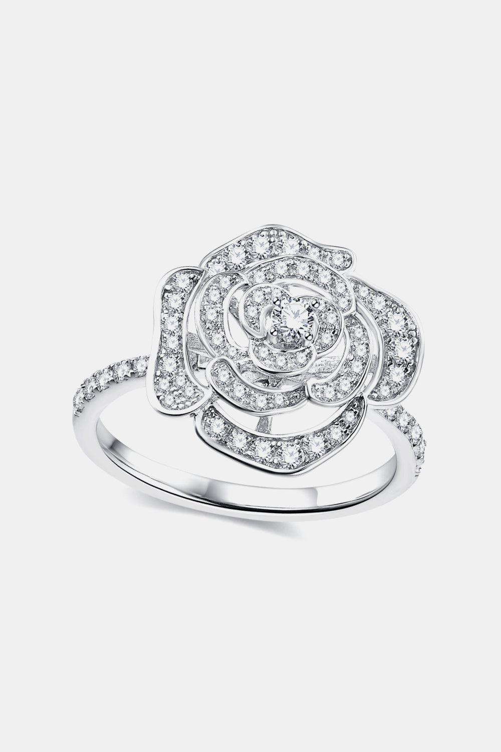 Moissanite Flower Shape Ring - 808Lush