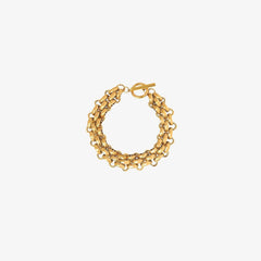 Gold-Plated Toggle Clasp Bracelet - 808Lush