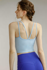 Spaghetti Strap Scoop Neck Sports Bra - 808Lush