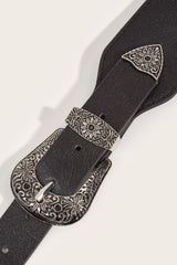 Double Buckle PU Leather Belt - 808Lush