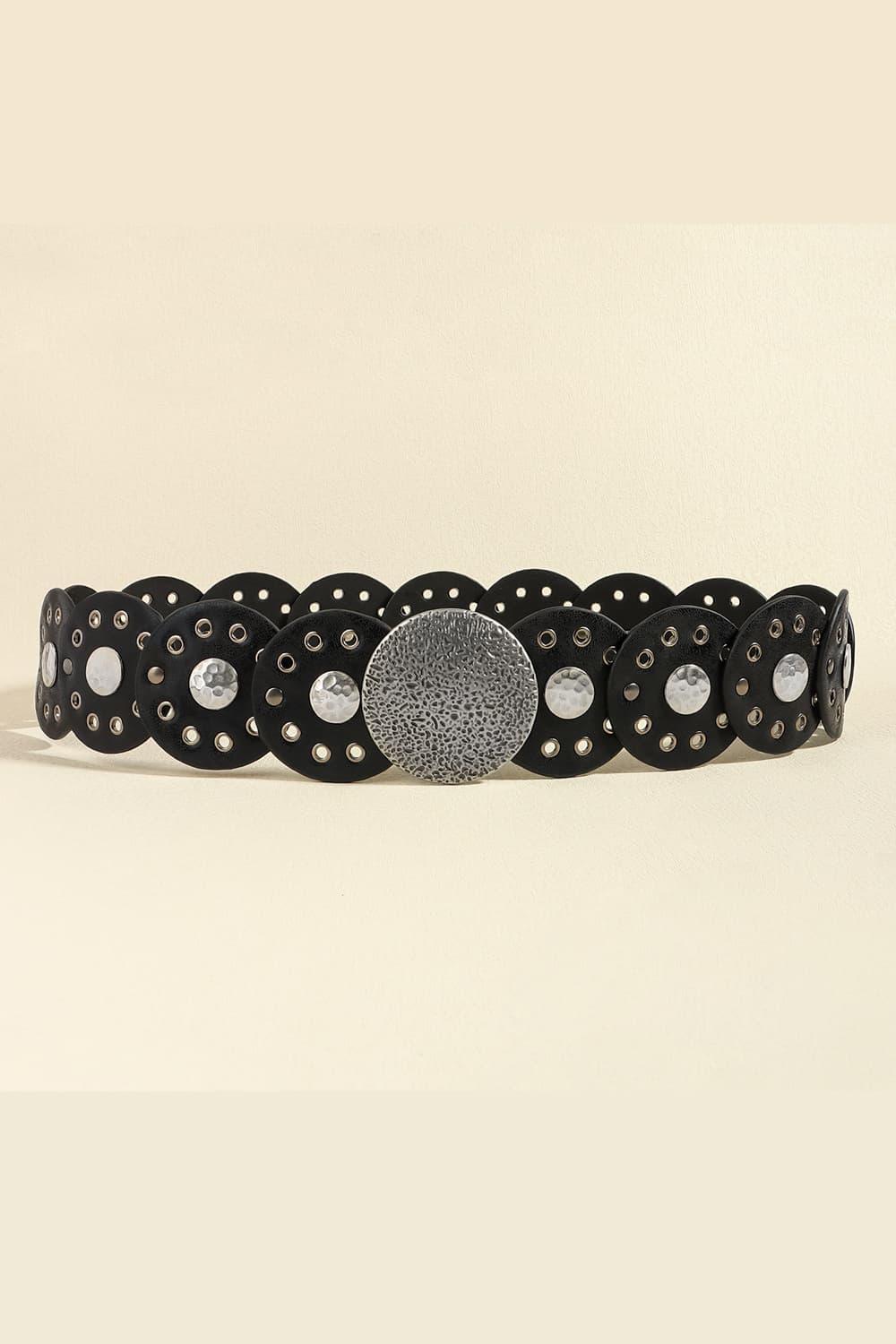 Round Shape PU Leather Belt - 808Lush