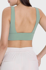 Backless Wide Strap Active Bra - 808Lush