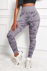 Camo Print Seamless High Waist Yoga Leggings - 808Lush