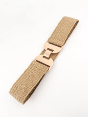 Alloy Buckle Elastic Belt - 808Lush