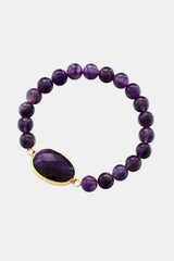 Handmade Amethyst Beaded Bracelet - 808Lush