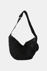 Textured Polyester Shoulder Bag - 808Lush