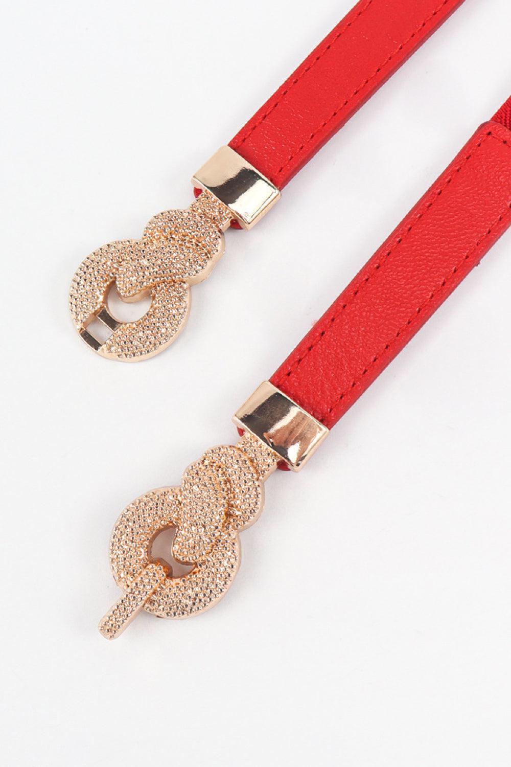 Zinc Alloy Buckle PU Leather Belt - 808Lush