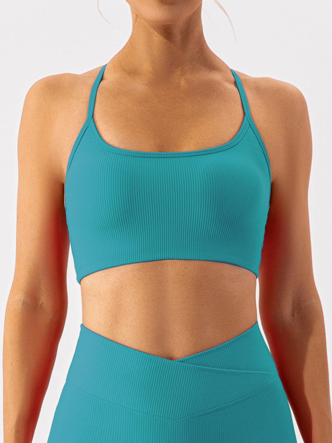 Spaghetti Strap Active Bra - 808Lush