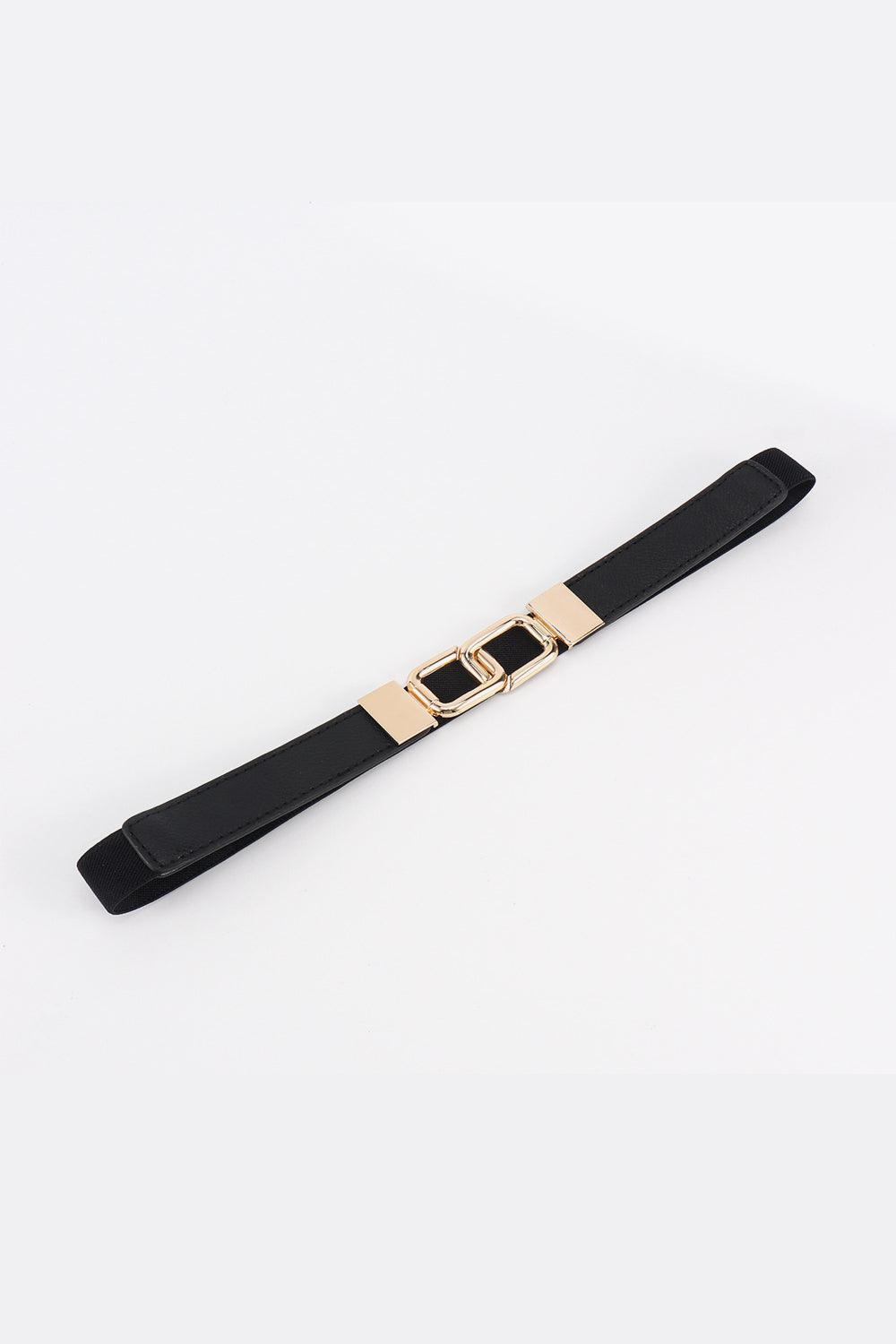 Geometric Double Buckle Elastic Belt - 808Lush