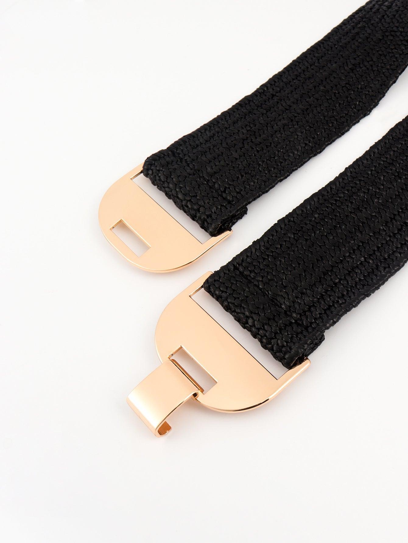 Alloy Buckle Elastic Belt - 808Lush