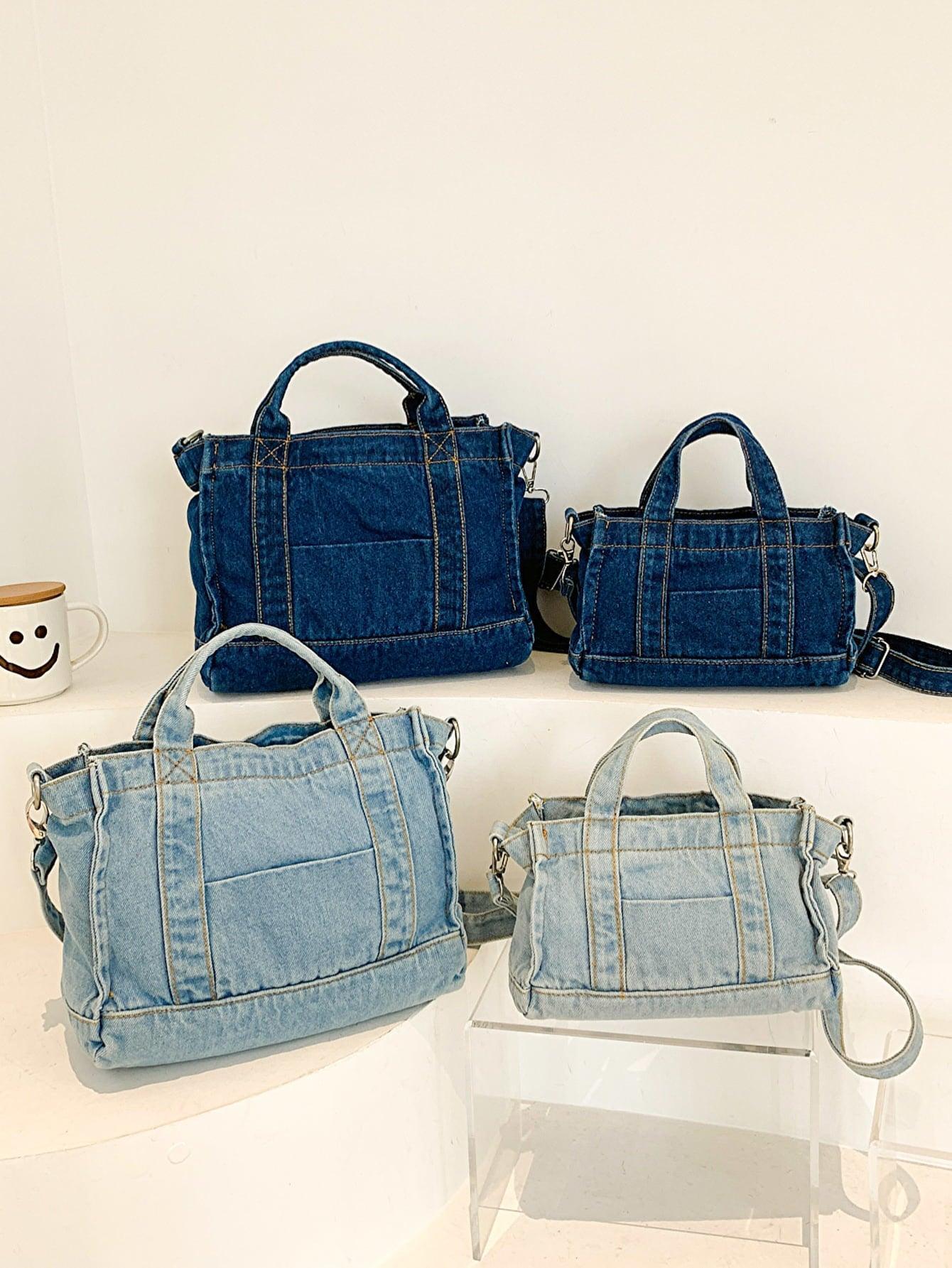 Adored Denim Shoulder Bag - 808Lush