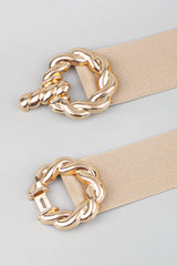 Zinc Alloy Buckle Elastic Belt - 808Lush