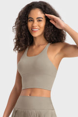 Crisscross Back Ladder Detail Sports Bra - 808Lush