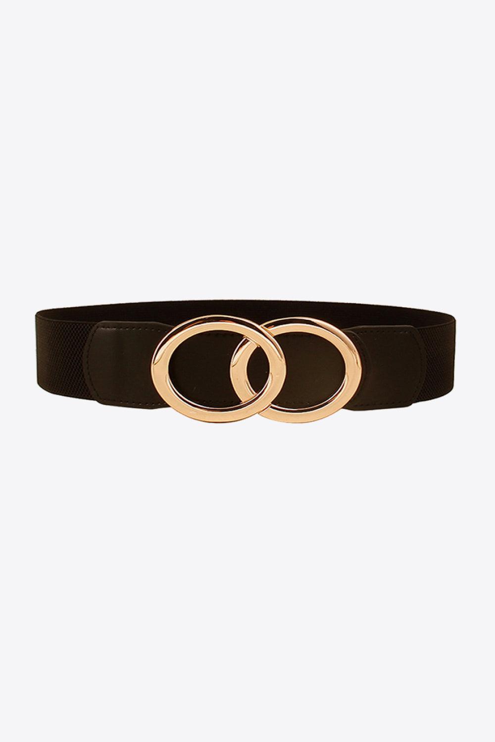 Zinc Alloy Buckle Elastic PU Belt - 808Lush