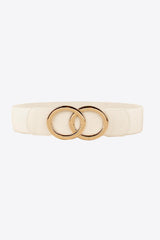 Zinc Alloy Buckle Elastic PU Belt - 808Lush