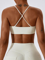 Cropped Halter Neck Sports Bra - 808Lush