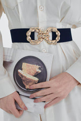 Zinc Alloy Buckle Elastic Belt - 808Lush