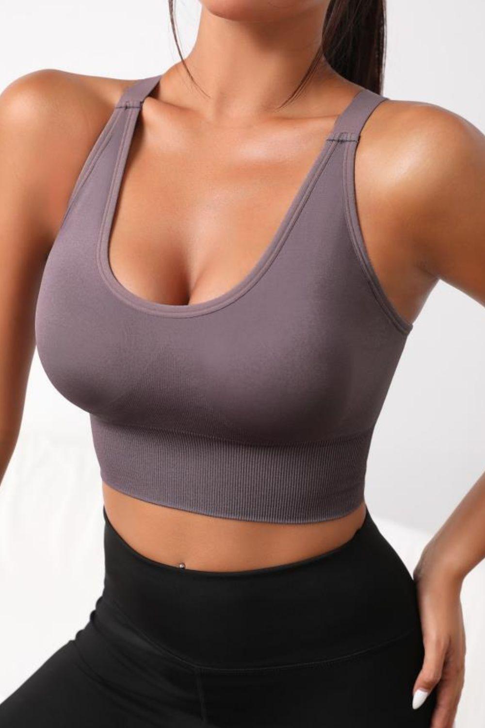 Scoop Neck Long Active Bra - 808Lush