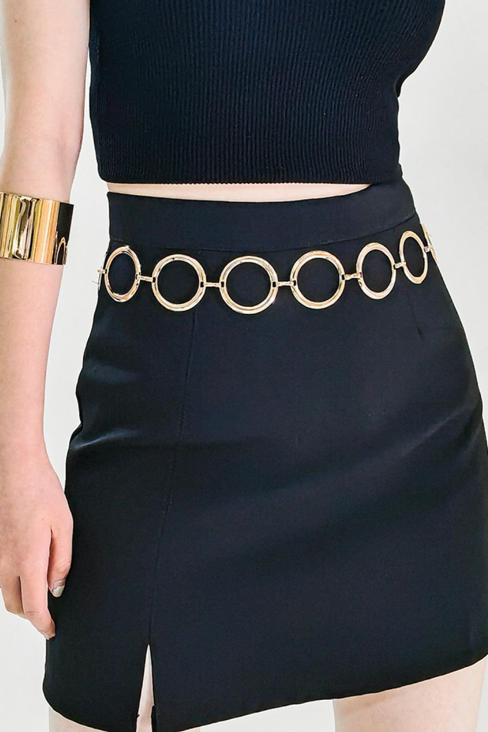 Circle Ring Chain Belt - 808Lush