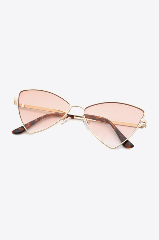 Metal Frame Cat-Eye Sunglasses - 808Lush