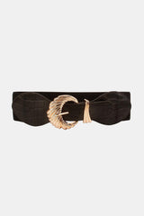 Shell Alloy Buckle Elastic Belt - 808Lush