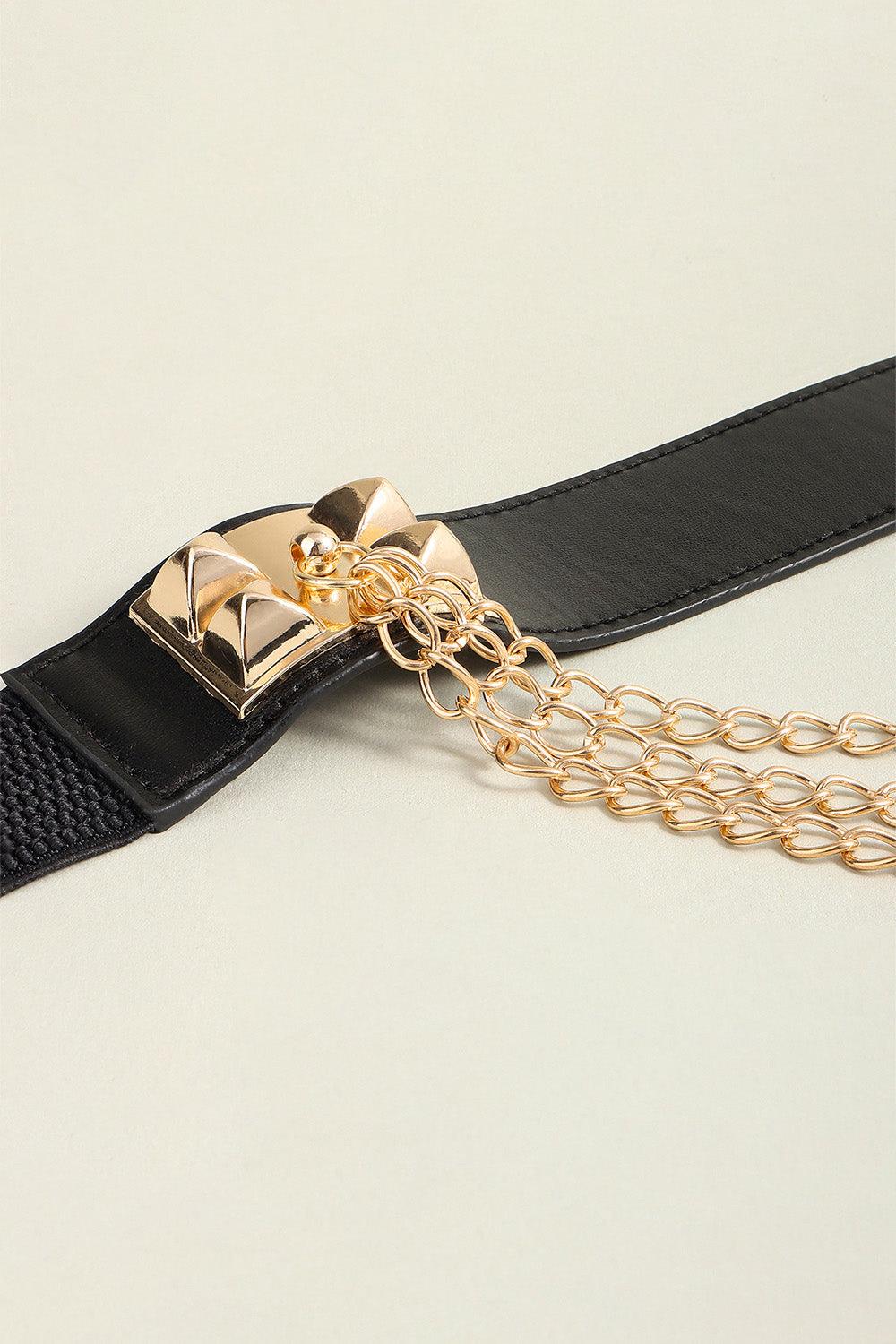 Elastic Belt with Chain - 808Lush