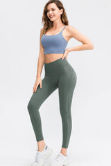 Wide Waistband Slim Fit Long Sports Pants - 808Lush