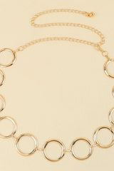 Circle Ring Chain Belt - 808Lush