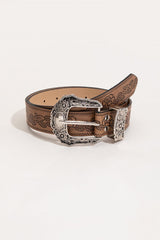 Floral PU Leather Belt - 808Lush