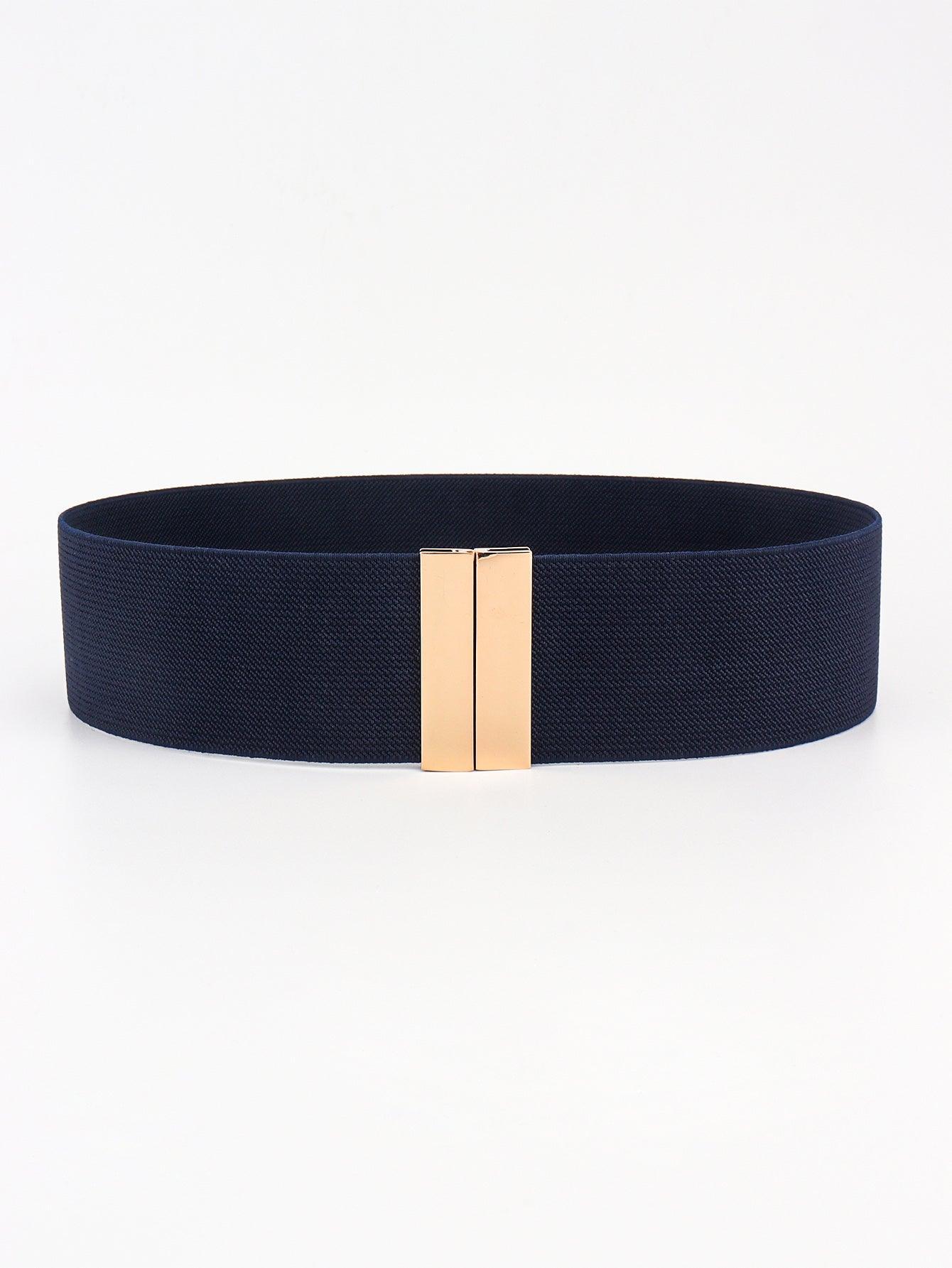 Alloy Buckle Elastic Belt - 808Lush