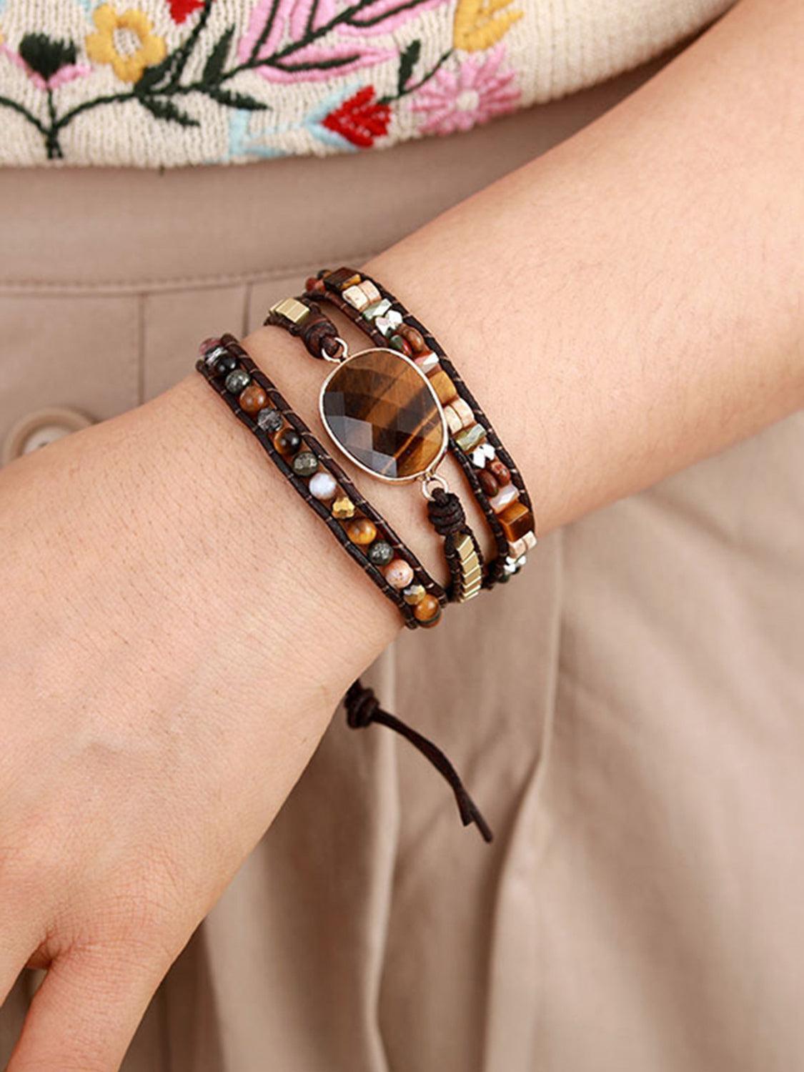 Geometrical Shape Triple-Layer Bracelet - 808Lush