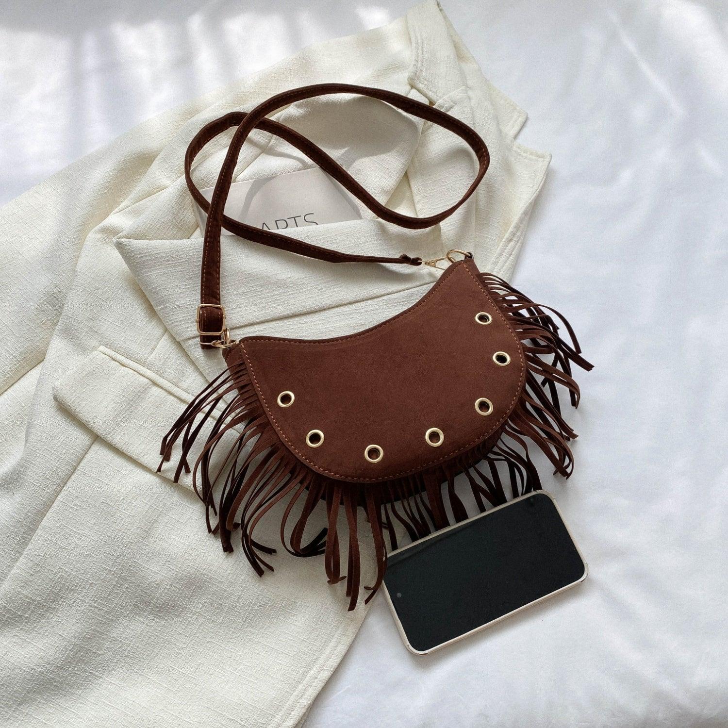 Fringe Detail Crossbody Bag - 808Lush