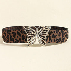 Butterfly Alloy Buckle Elastic Belt - 808Lush