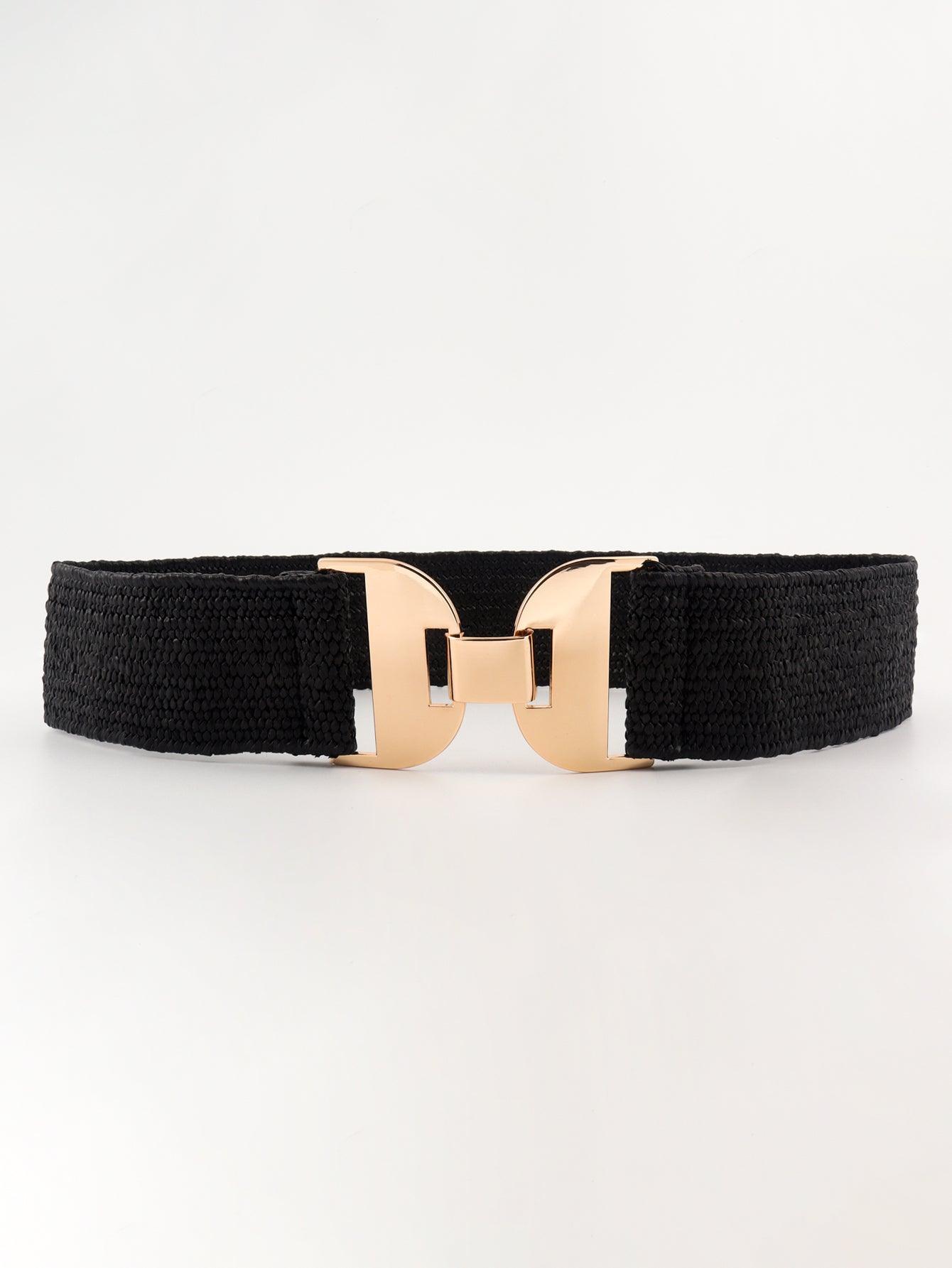 Alloy Buckle Elastic Belt - 808Lush