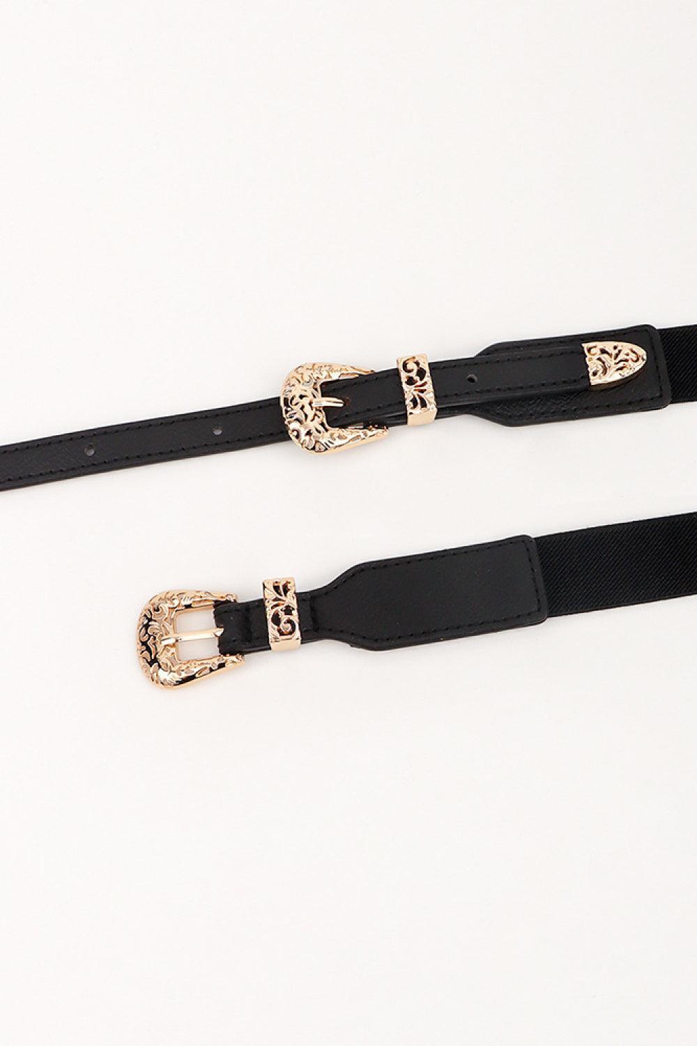 Double Buckle Elastic Belt - 808Lush