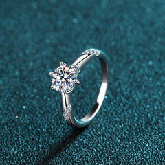 1 Carat Moissanite 925 Sterling Silver Ring - 808Lush