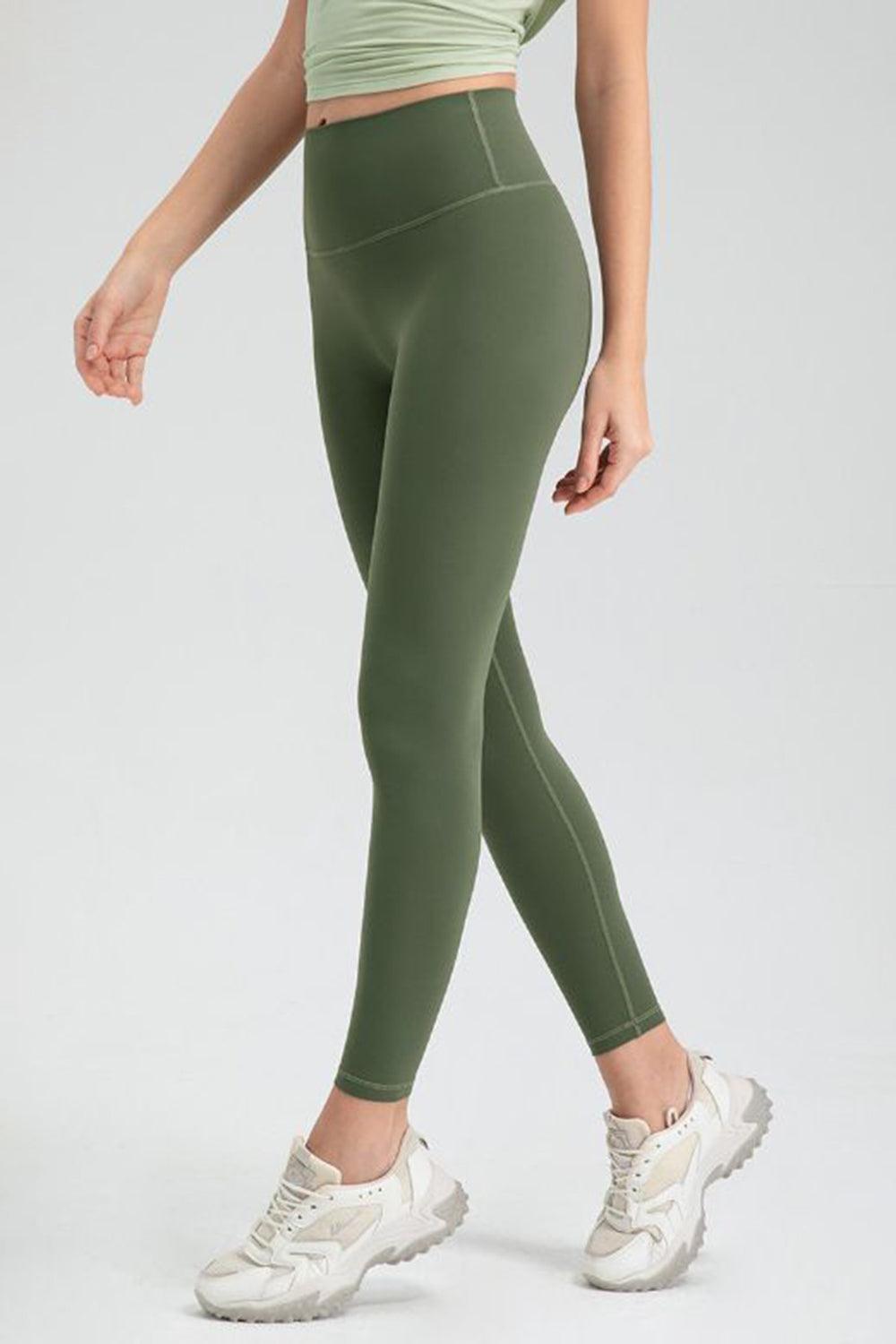 Wide Waistband High Waist Sport Leggings - 808Lush