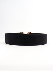 Geometric Buckle Elastic Wide Belt - 808Lush