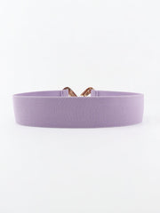 Geometric Buckle Elastic Wide Belt - 808Lush