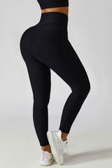 Basic Bae Crossover Waist Active Leggings - 808Lush