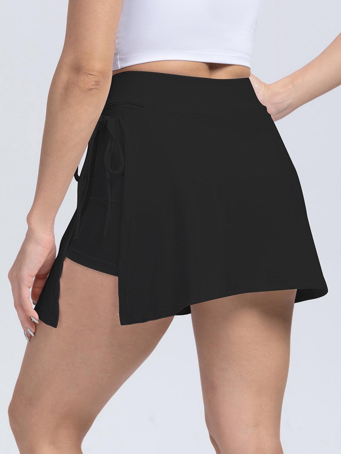 Tied High Waist Active Shorts - 808Lush