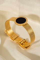 18K Gold-Plated Copper Wide Bracelet - 808Lush